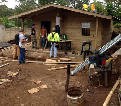 Building homes for families in Guatemala